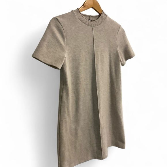 Zara Cream Short Sleeve Mini Dress - Picture 2 of 11